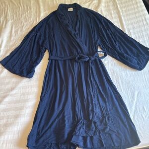 Soma Navy Tie-Waist Robe